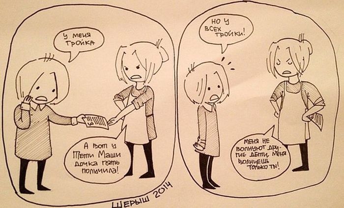 Смешные комиксы