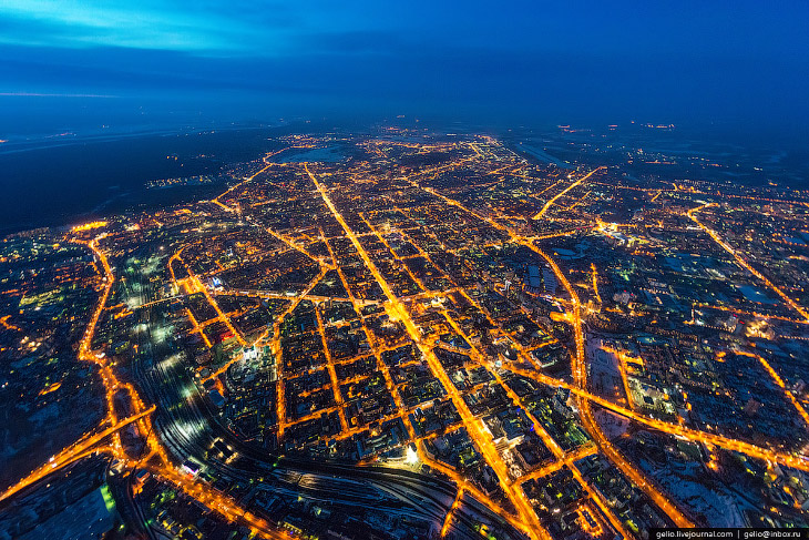 Новосибирск с вертолета