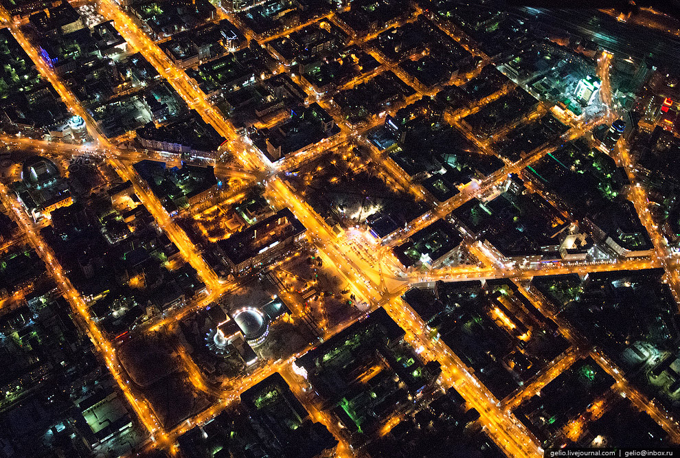 Новосибирск с вертолета