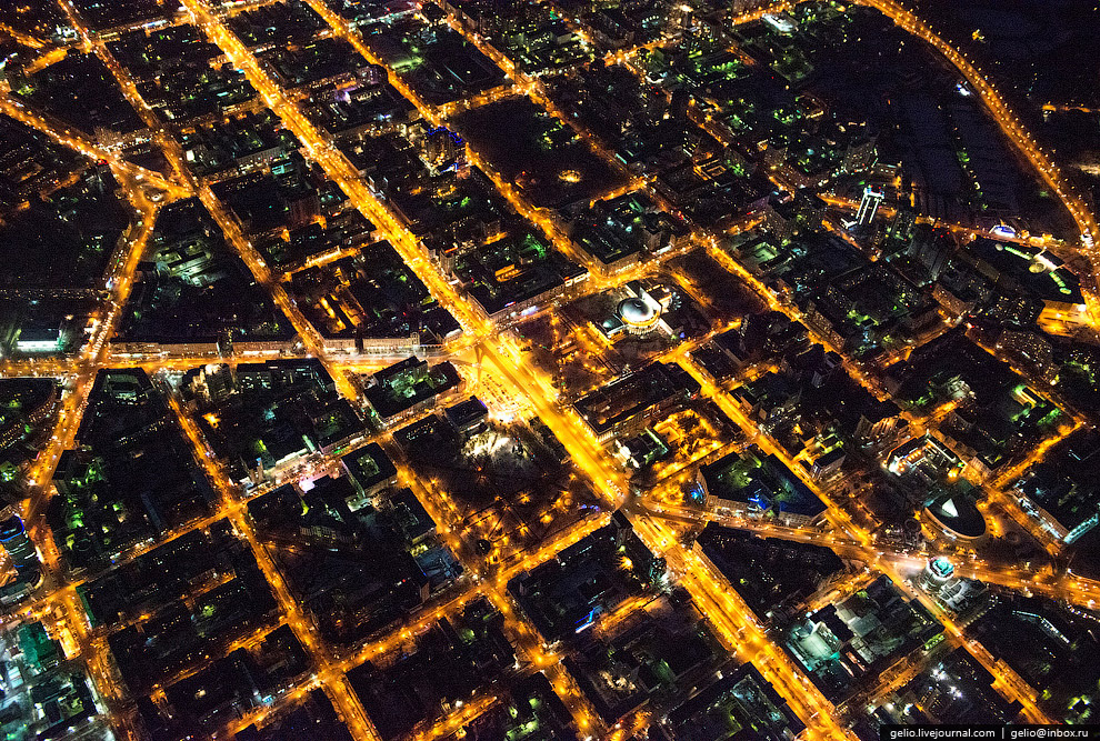 Новосибирск с вертолета
