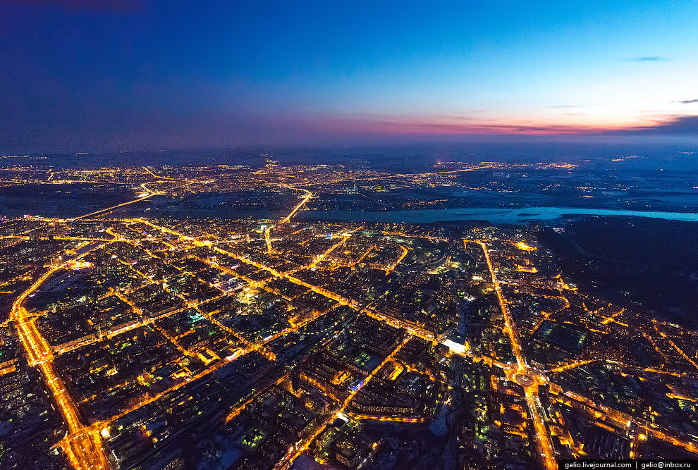 Новосибирск с вертолета