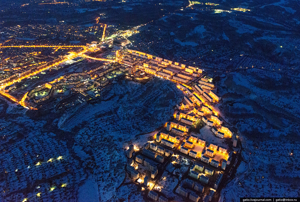 Новосибирск с вертолета