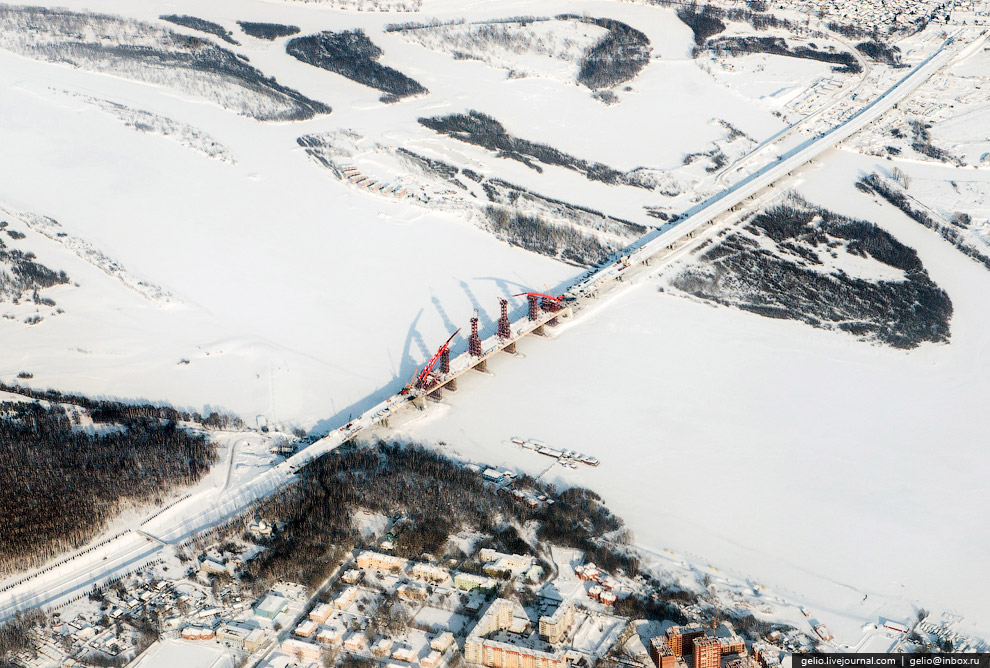 Новосибирск с вертолета