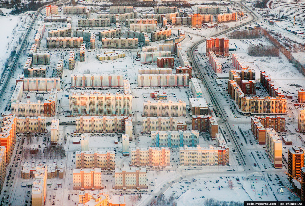 Новосибирск с вертолета