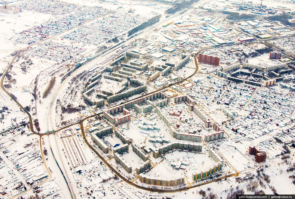 Новосибирск с вертолета