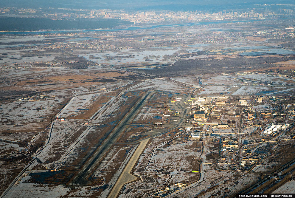 Новосибирск с вертолета