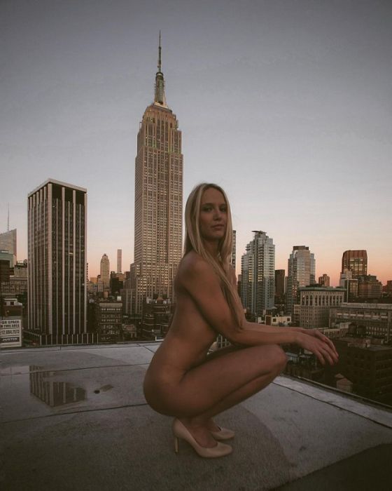 «Красавица и Нью-Йорк» - зрелищный фотосет на крышах небоскребов
