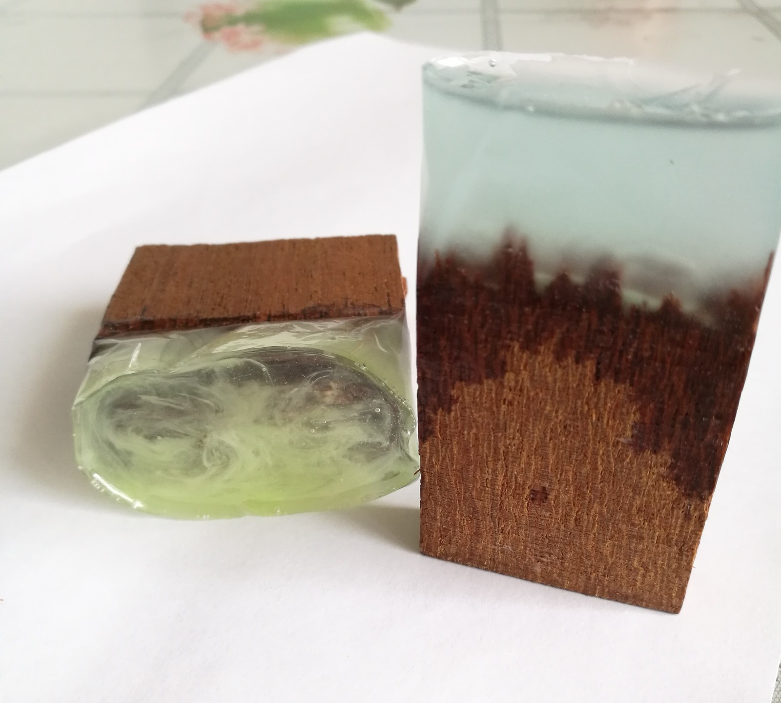 Кольцо из дерева, люминофора и смолы своими руками