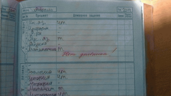 Смешные записи в дневниках школьников (50 фото)