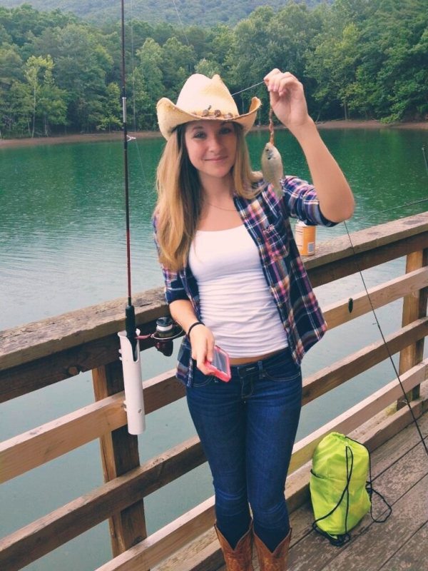 Девчонки на рыбалке (57 фото)