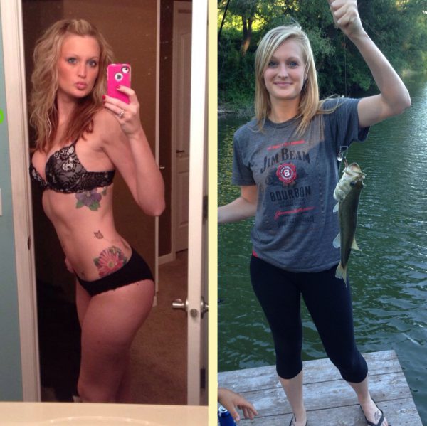 Девчонки на рыбалке (57 фото)