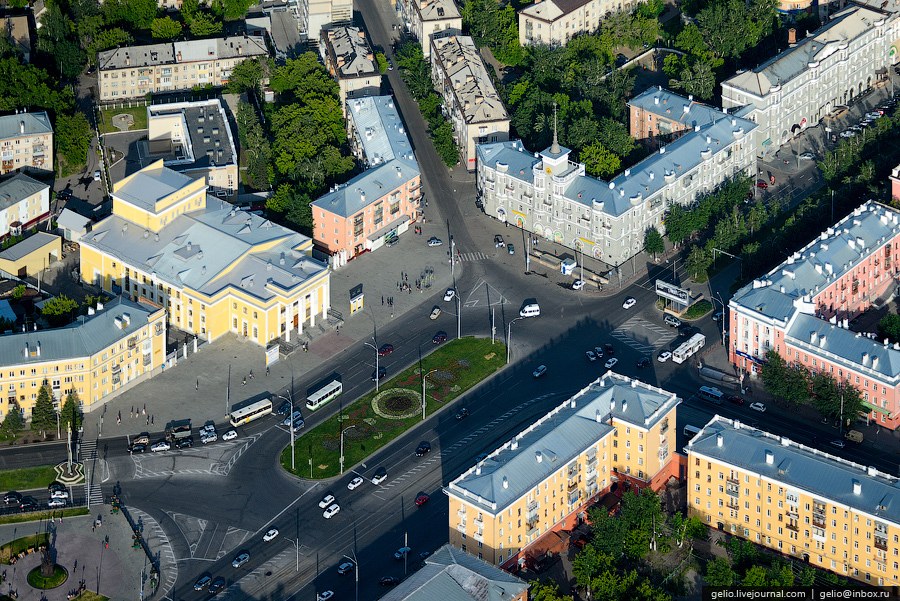 Виды Барнаула с вертолета