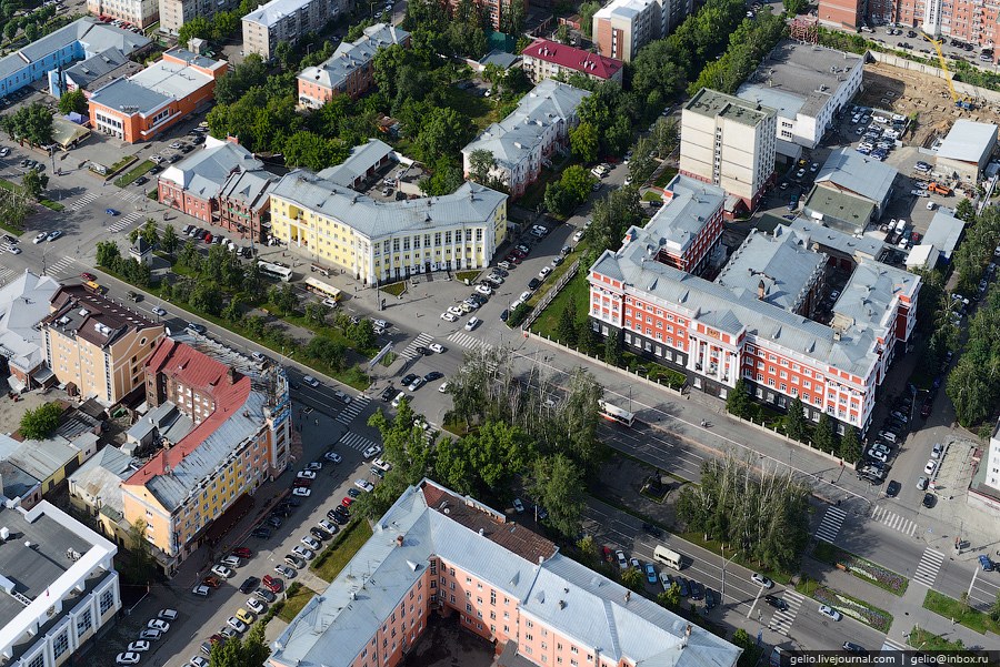 Виды Барнаула с вертолета