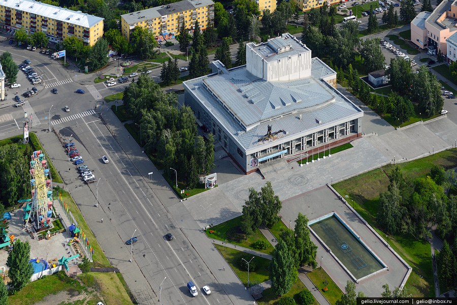 Виды Барнаула с вертолета