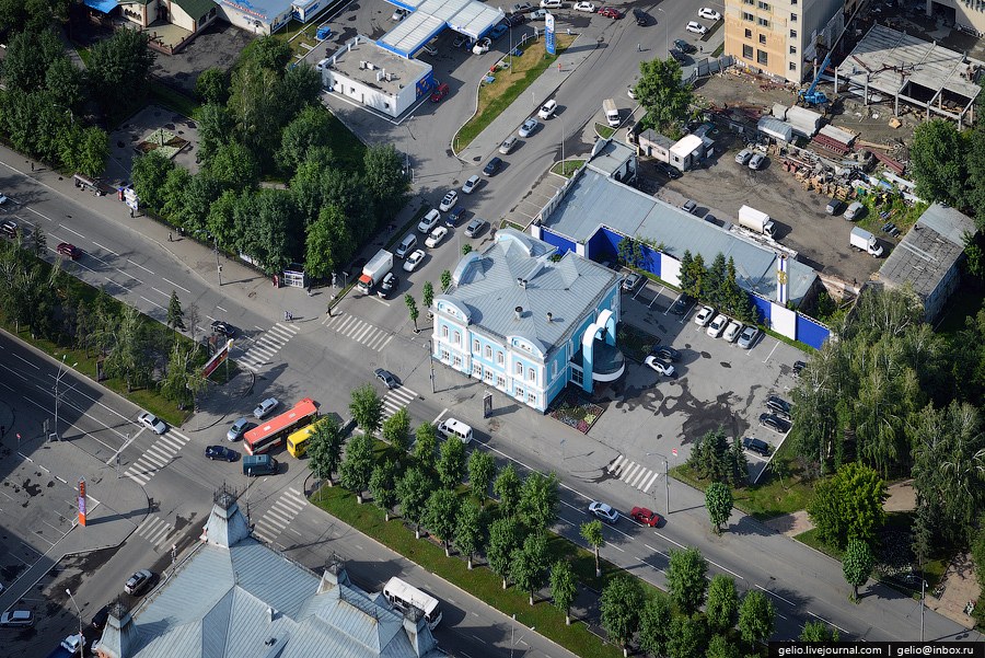 Виды Барнаула с вертолета