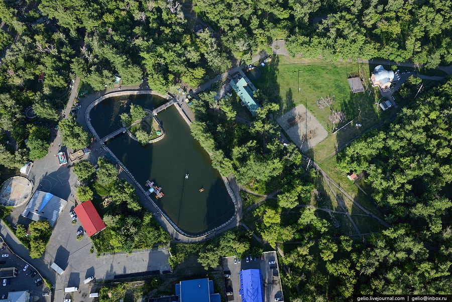 Виды Барнаула с вертолета