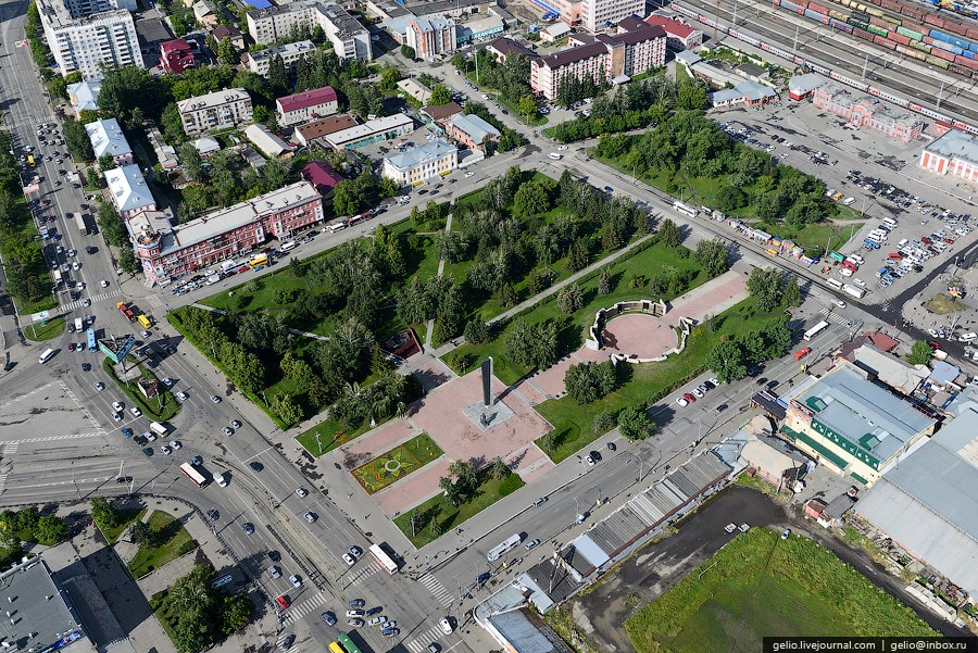 Виды Барнаула с вертолета