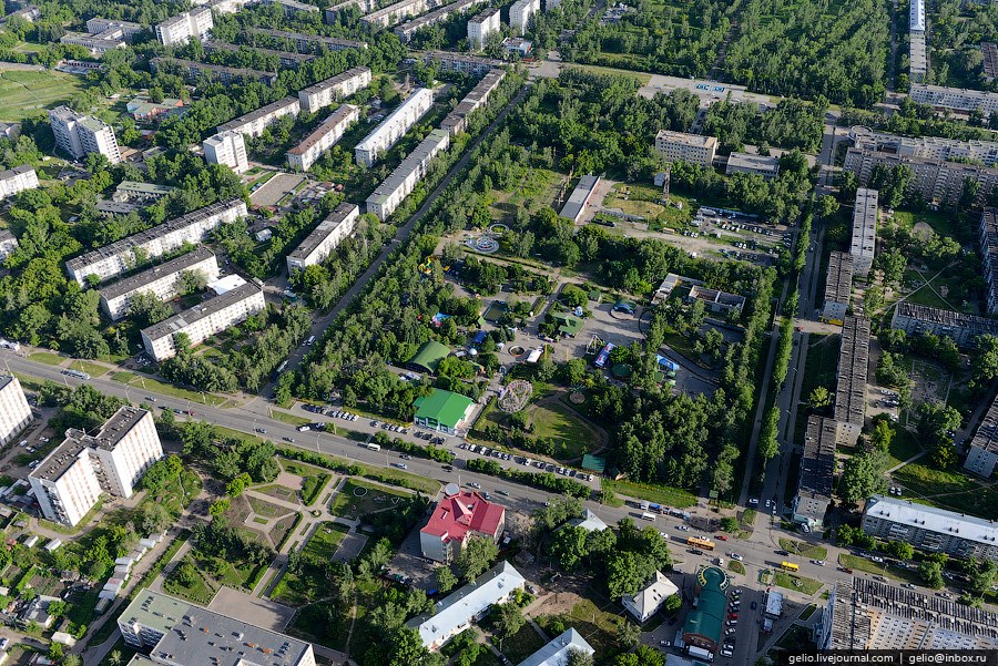 Виды Барнаула с вертолета