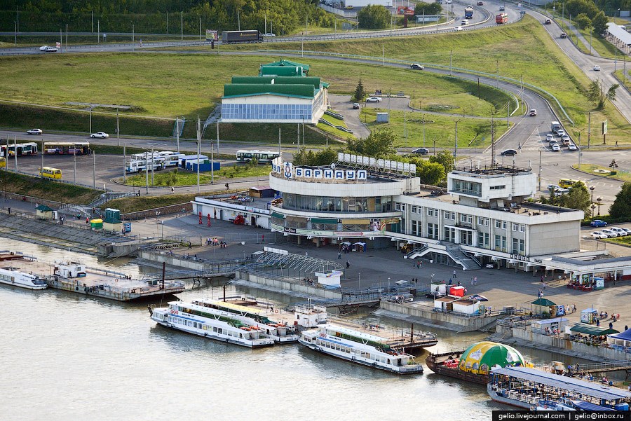 Виды Барнаула с вертолета