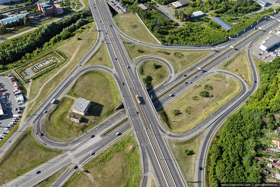 Виды Барнаула с вертолета