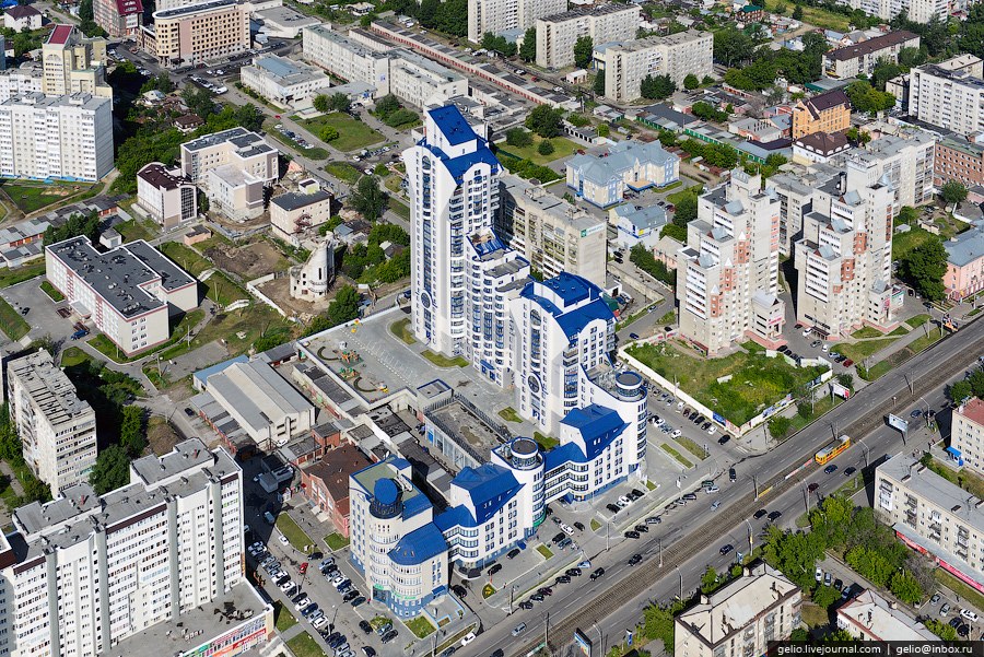 Виды Барнаула с вертолета