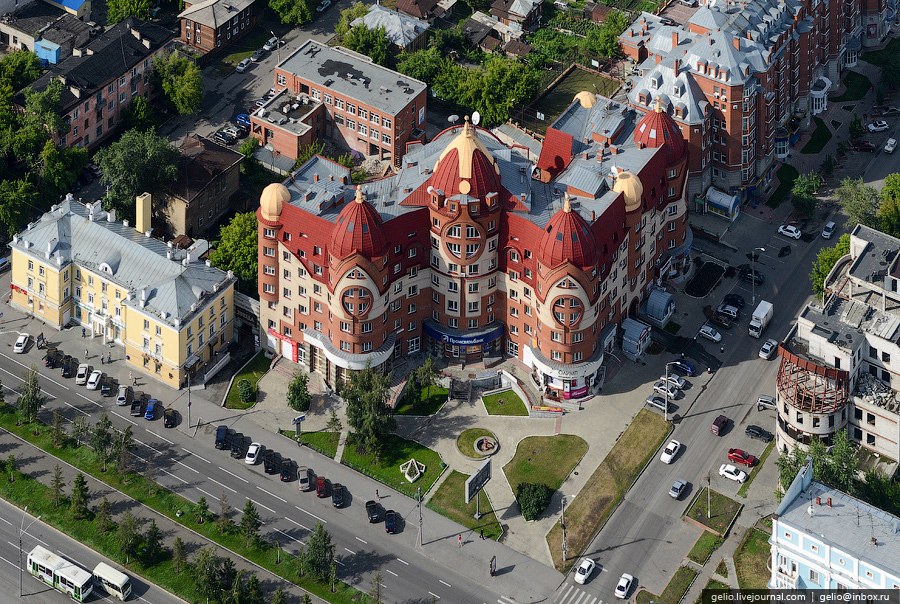 Виды Барнаула с вертолета