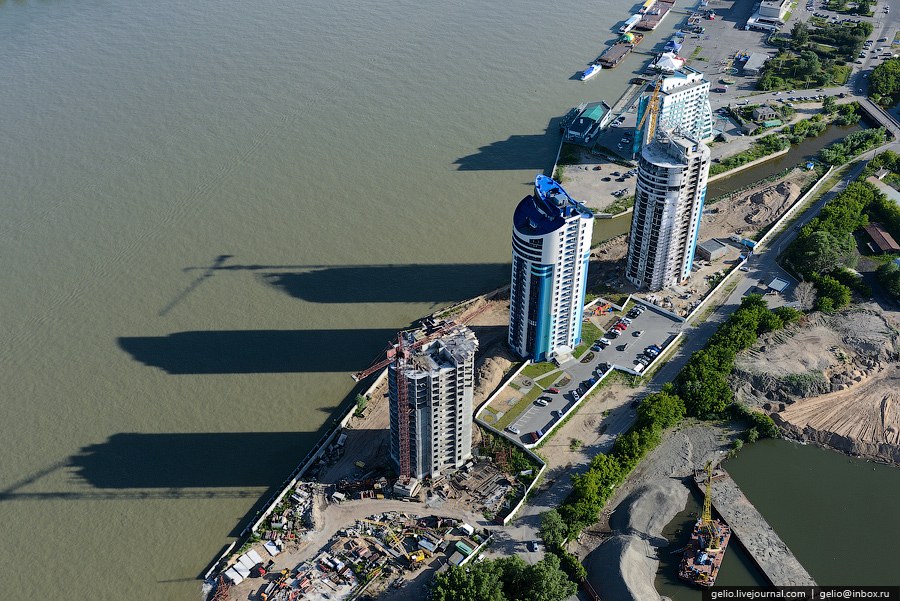 Виды Барнаула с вертолета