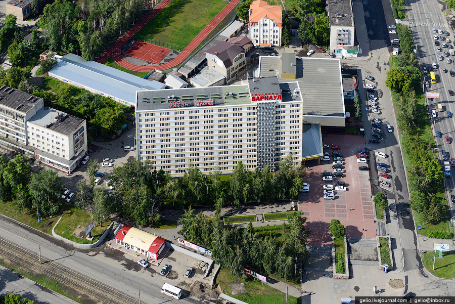 Виды Барнаула с вертолета