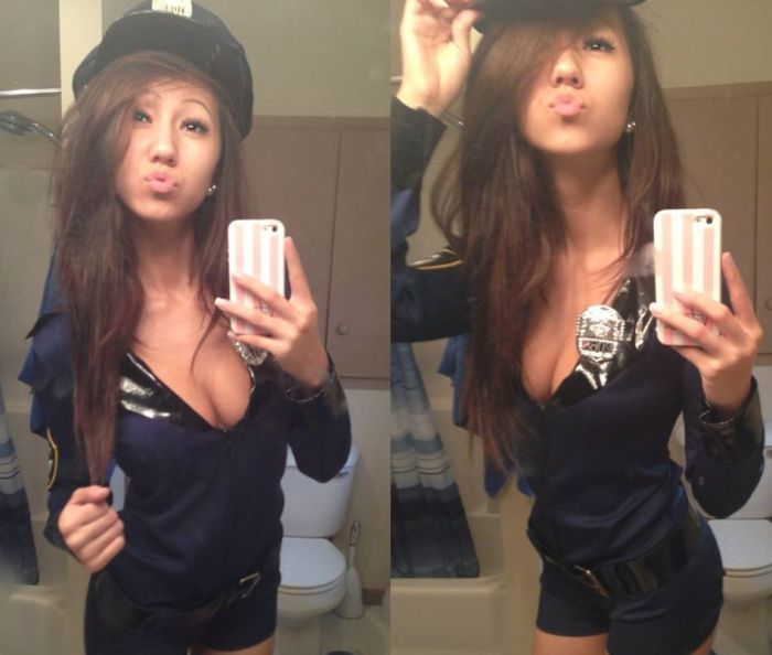 Девушки в костюмах