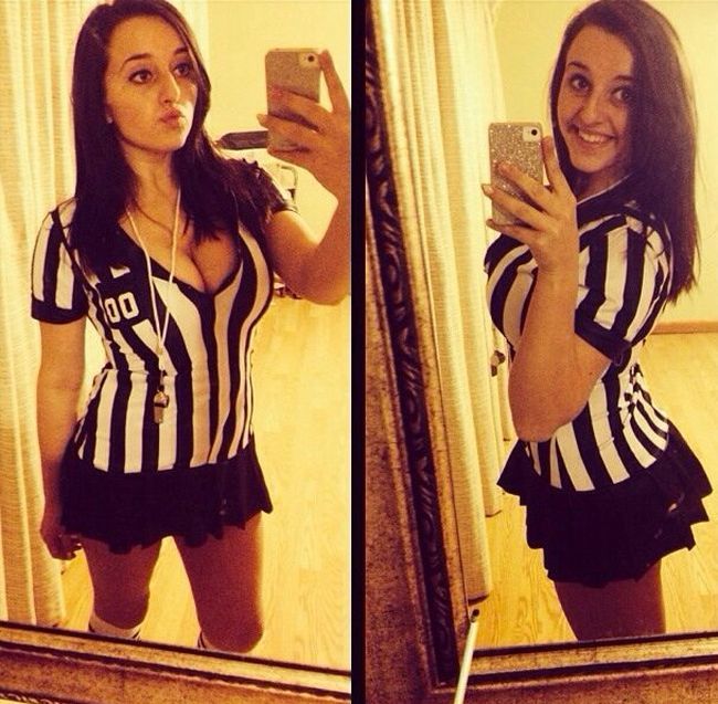 Девушки в костюмах