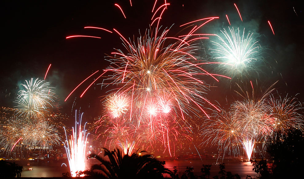 Встреча Нового года 2014 по всему миру