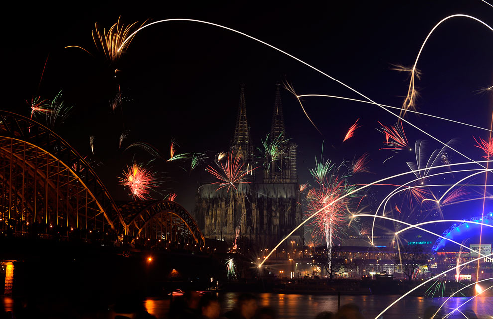 Встреча Нового года 2014 по всему миру