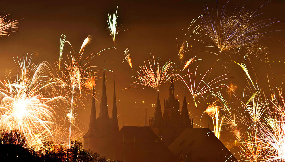 Встреча Нового года 2014 по всему миру