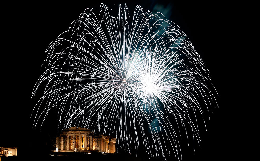 Встреча Нового года 2014 по всему миру