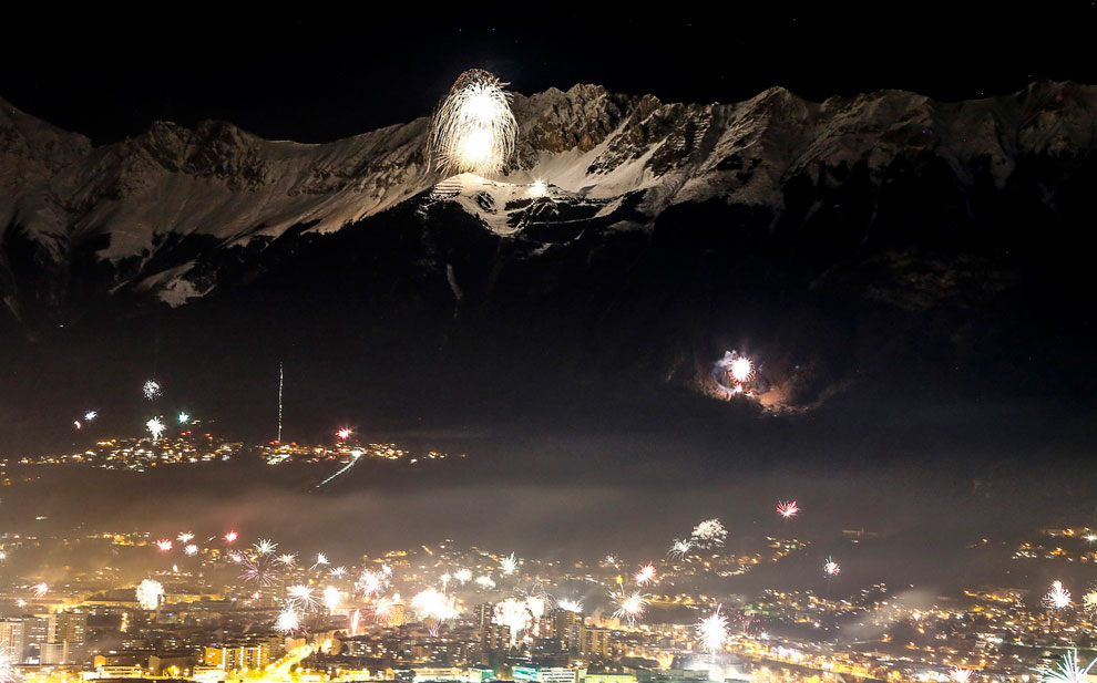 Встреча Нового года 2014 по всему миру