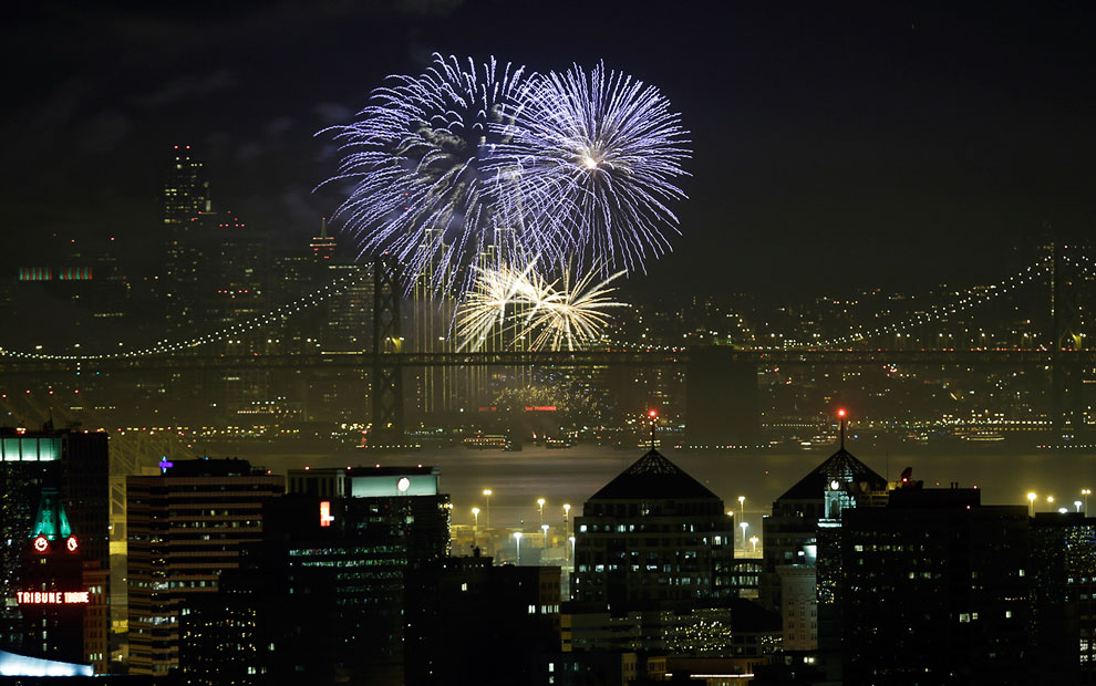 Встреча Нового года 2014 по всему миру