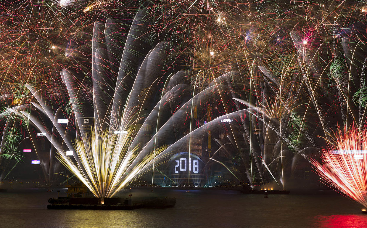 Как встретили в мире Новый 2018 год