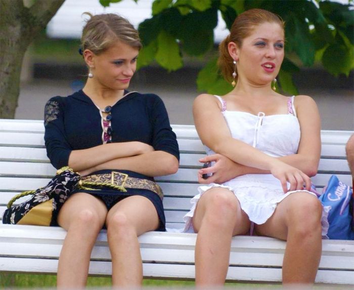 Пикантные засветы девушек