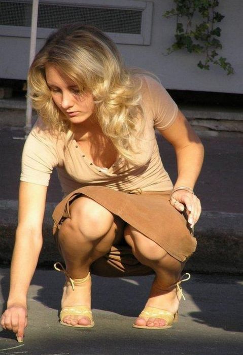 Пикантные засветы девушек