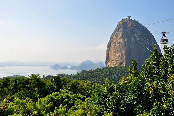 Сахарная Голова и Рио-де-Жанейро с высоты