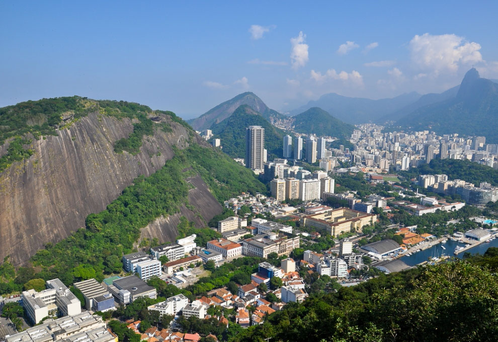 Сахарная Голова и Рио-де-Жанейро с высоты
