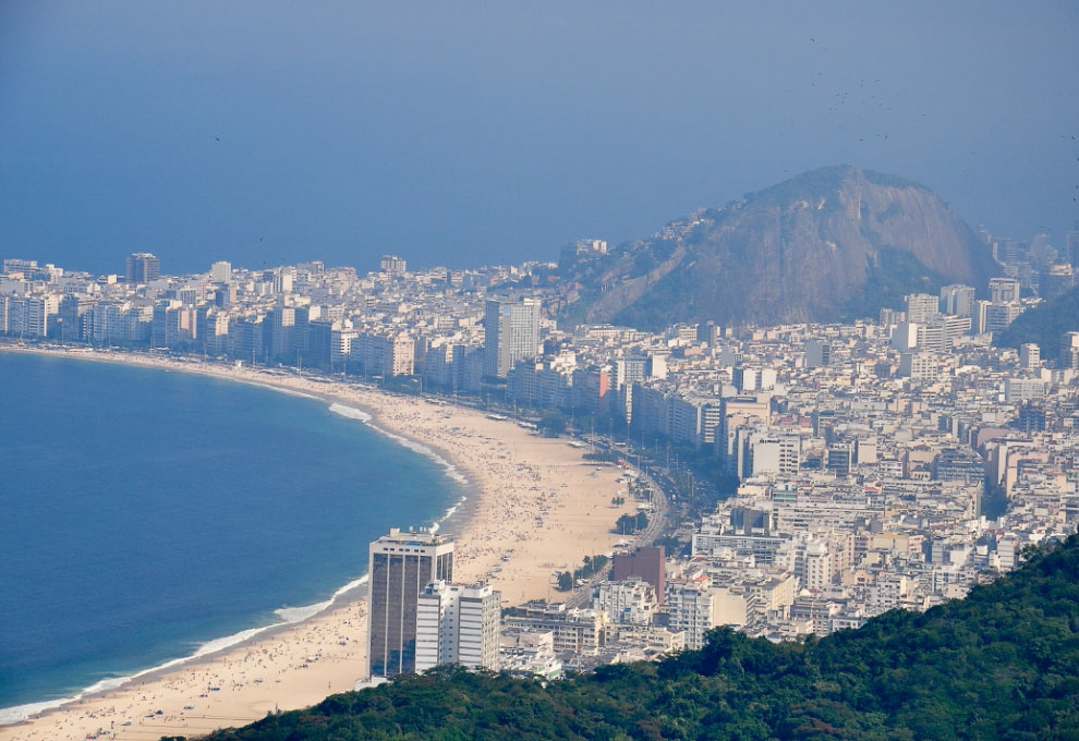 Сахарная Голова и Рио-де-Жанейро с высоты