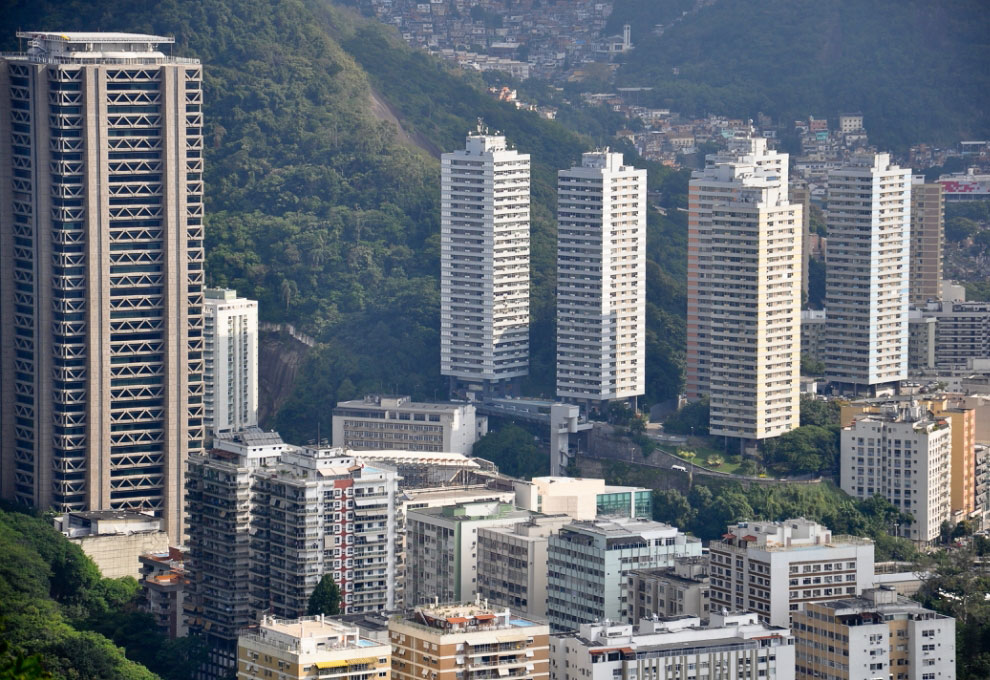 Сахарная Голова и Рио-де-Жанейро с высоты