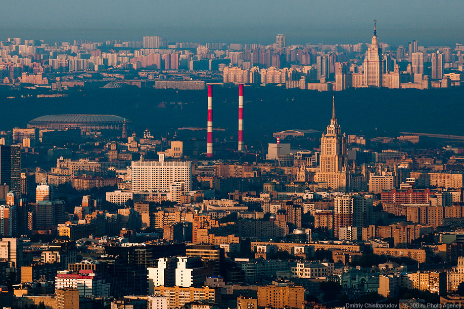 Останкинская телебашня. Вид на Москву с высоты 503 метра Останкинская телебашня. Вид на Москву с высоты 503 метра