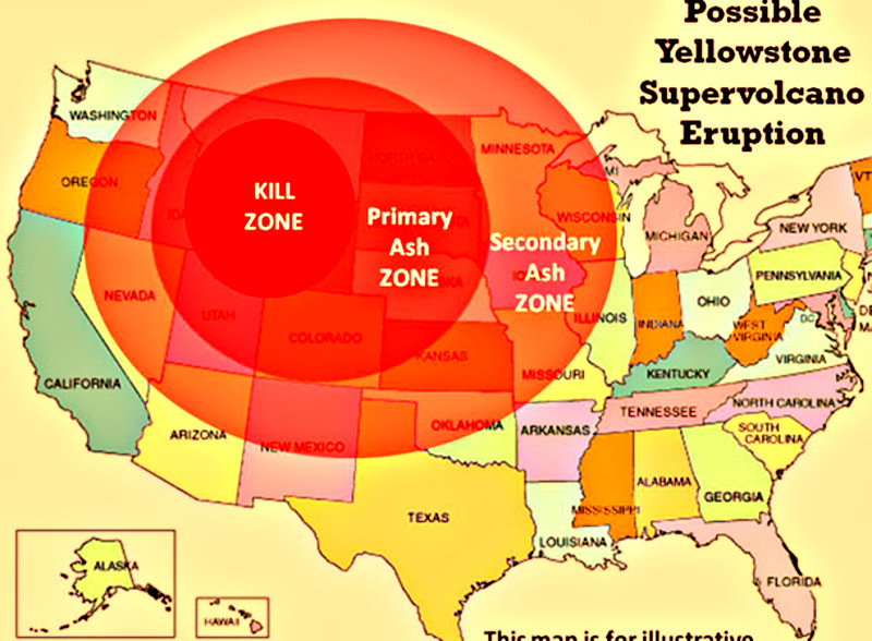 Йеллоустонский супервулкан, несущий гибель цивилизации просыпается