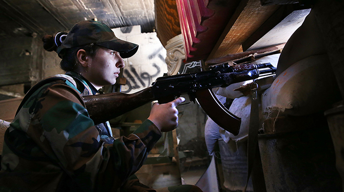 Женский батальон на войне в Сирии