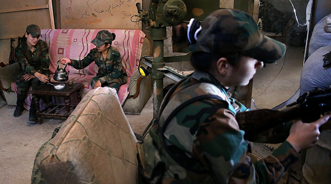 Женский батальон на войне в Сирии