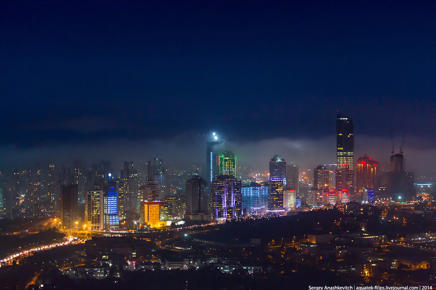 Ночной Стамбул с высоты Ночной Стамбул с высоты