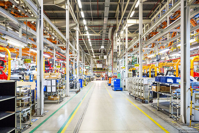 Экскурсия по заводу General Motors в Санкт-Петербурге