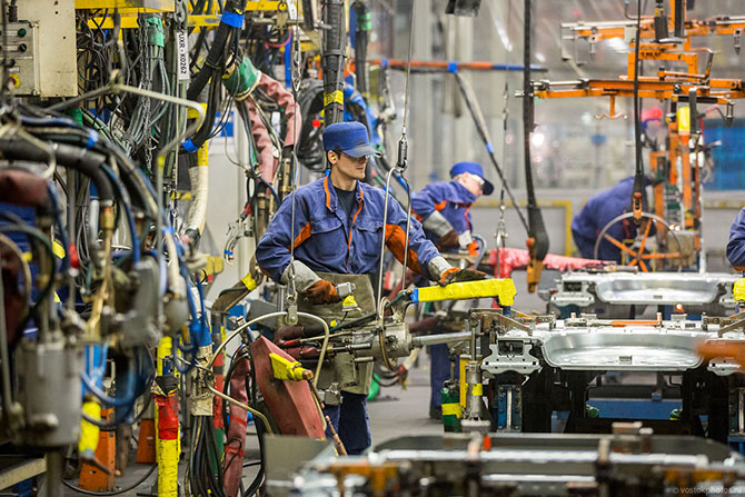 Экскурсия по заводу General Motors в Санкт-Петербурге